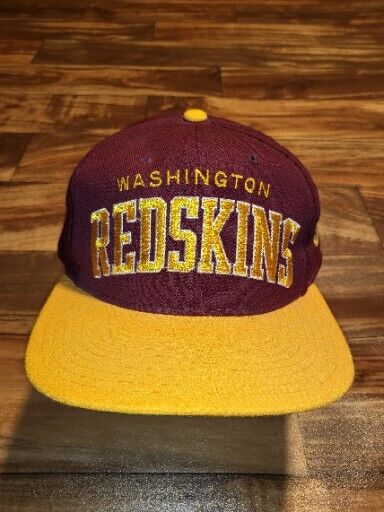 Vintage Rare Washington Redskins NFL Sports 100% Wool Starter Arch Hat Snapback