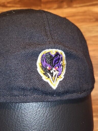 Vintage Y2K Baltimore Ravens Black Dome Fitted 59FIFTY New Era Plain Logo Hat 7⅜