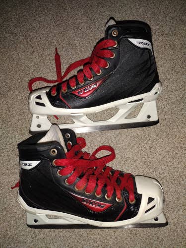 Senior Used CCM RBZ 70 Hockey Goalie Skates Regular Width Size 8.5