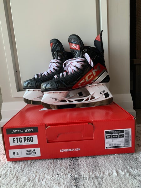 New CCM Regular Width Size 9.5 JetSpeed FT6 Pro Hockey Skates