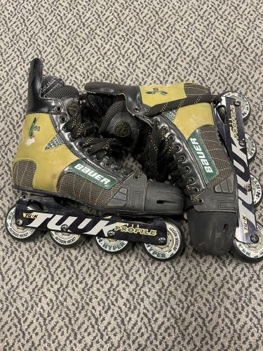 Used Bauer X90 Size 12 Roller hockey skates