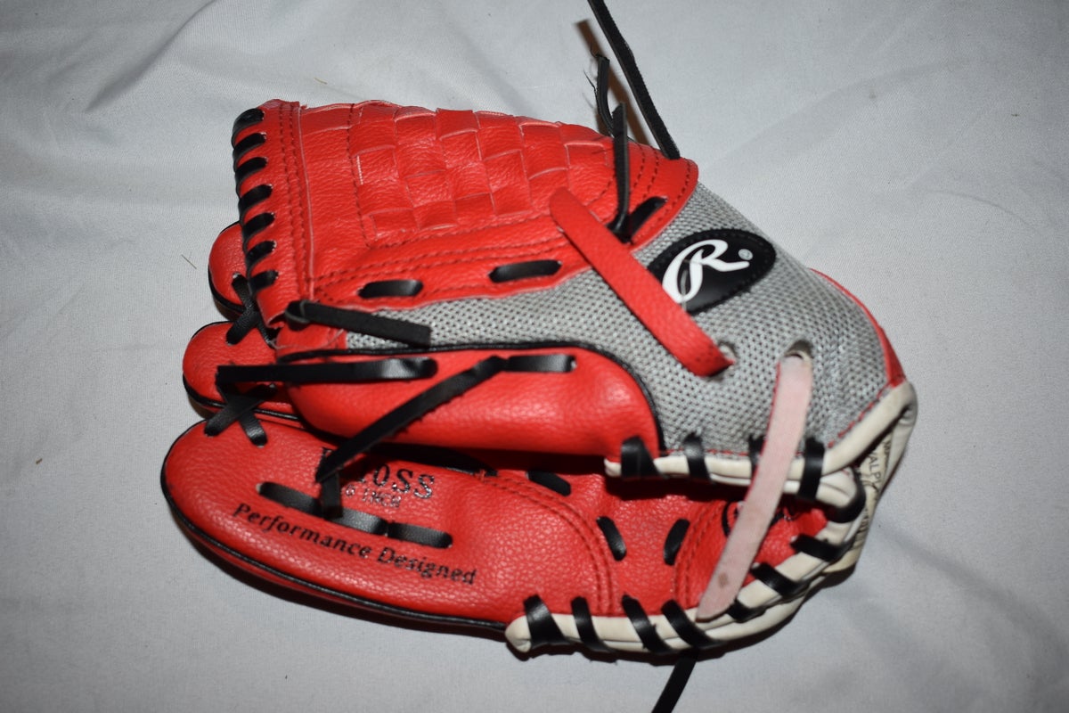 Rawlings Player Preferred LHT Baseball Glove PL10SS  Red/Gray, 10 Inches