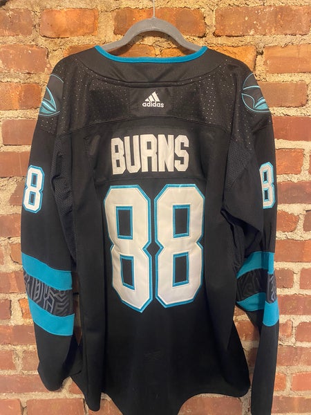 New San Jose Sharks Jersey Brent Burns #88 NHL Fanatics Breakaway Player  Size Large