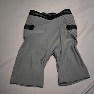McDavid Men's Hex Compression Shorts, 3 Hex Pads, Gray, Small