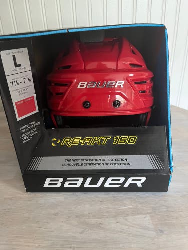 New Large Bauer Re-Akt 150 Helmet