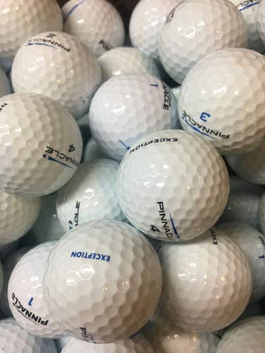 12 Pinnacle Exception Near Mint AAAA Used Golf Balls