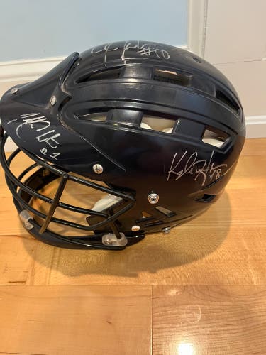 Signed Riddell lacrosse Helmet