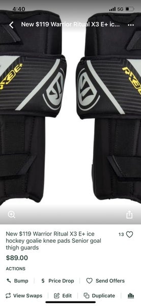 Bundle listing for Dylan x3+knee senior and sr jock goalie