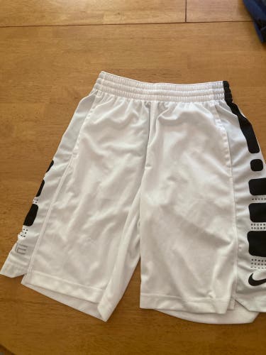White Nike Basketball Shorts