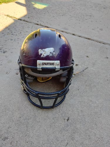 Used Extra Large Purple Riddell Attack Helmet