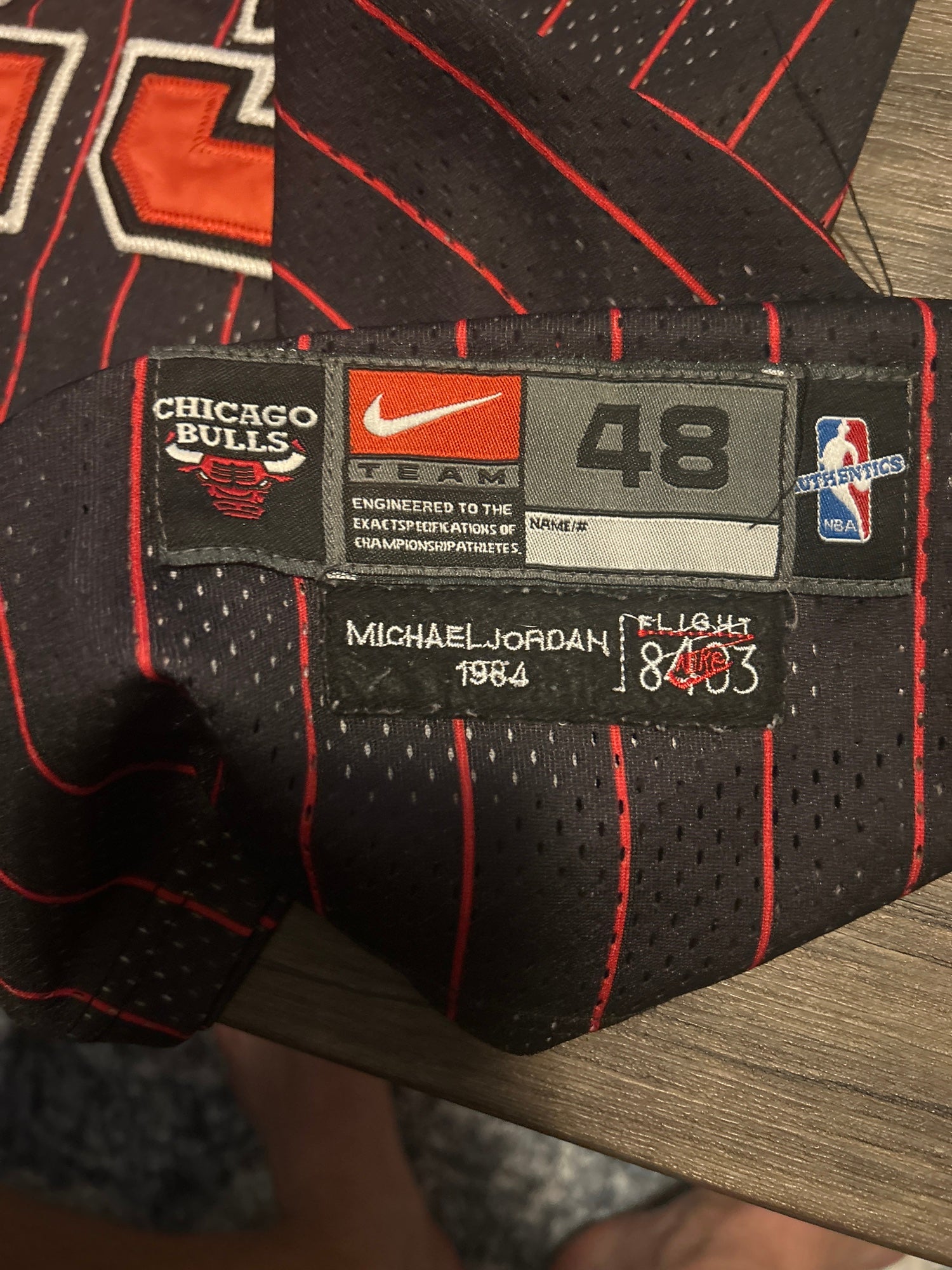 Michael Jordan Baseball Jersey Baron's - XL #45 (Replica)