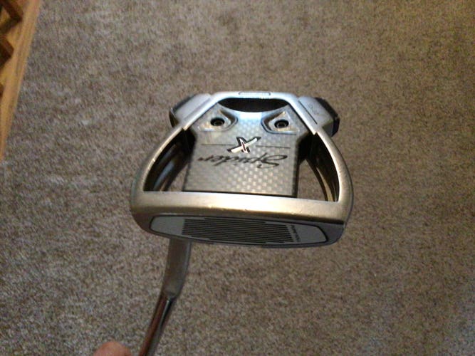 Silver Used TaylorMade Right Handed Mallet Spider X Putter 35"