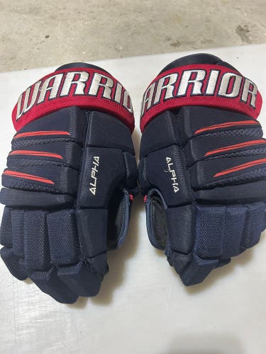 Warrior hockey gloves QXE Alpha pro size 14” New