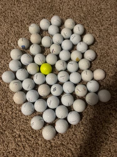 Used Titleist 60 Pack (5 Dozen) ALL Pro V1, V1x, AVX Balls