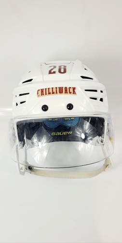 Large Chiefs Bauer Re-Akt 150 Helmet Pro Stock