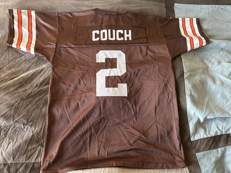 Vintage Cleveland Browns Football Tim Couch #2 Puma Jersey Youth Large Brown