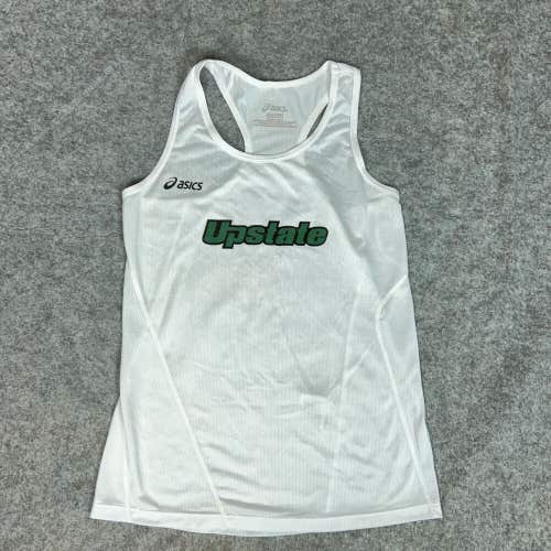 USC Upstate Spartans Womens Shirt Small White Asics Tank Top Sports NCAA Track