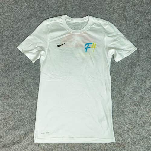 Nike Mens Shirt Extra Small White Short Sleeve Tee Athletic DriFit Tampa Graphic