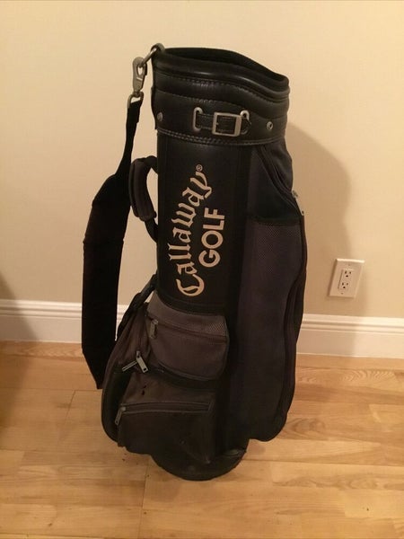 6.5 Vintage Oiled Carmel Canvas Carry Golf Bag