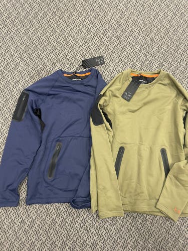 2-Pack Bauer Fleece Crew Adult Small (1-Olive, 1-Navy)