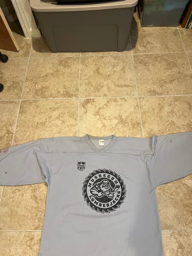 Gray USHL Muskegon Lumberjacks Practice Jersey