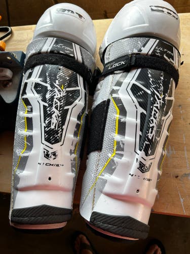Used CCM  Ultra Tacks Shin Pads