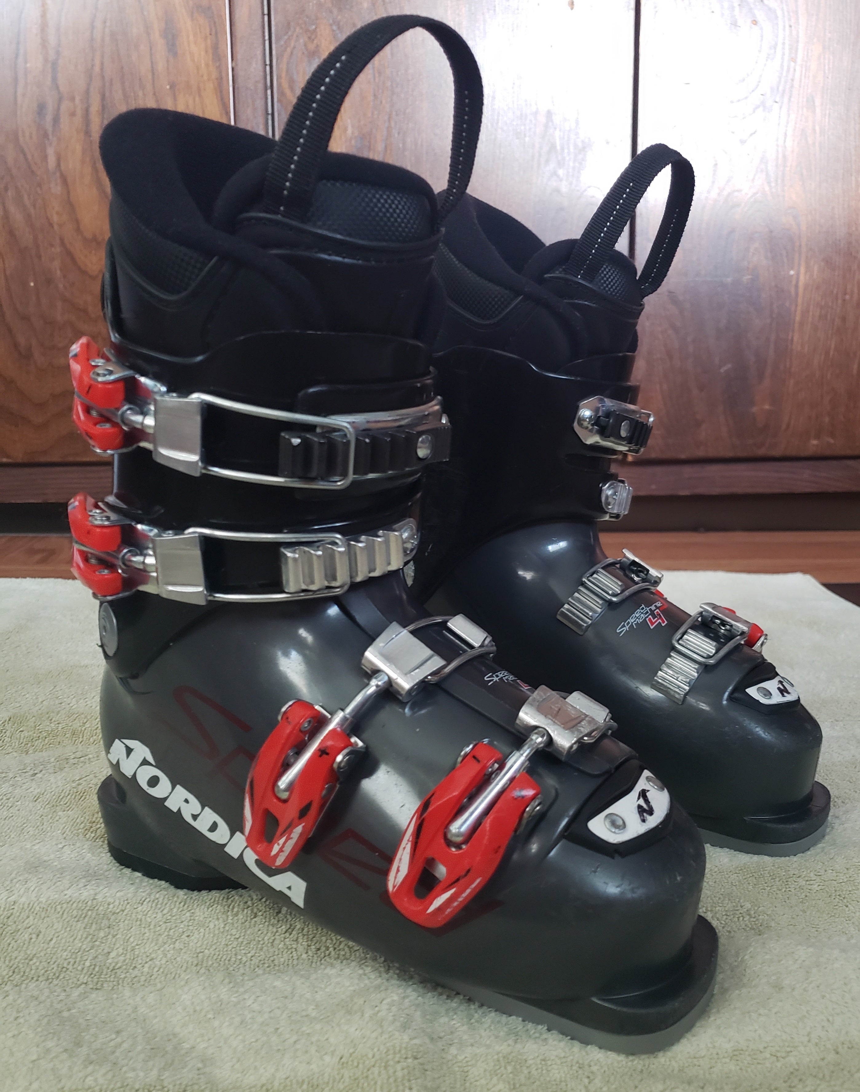 NORDICA SPEED MACHINE SPORT J4 Ski Boots 21/21.5 YOUTH 3- 3.5