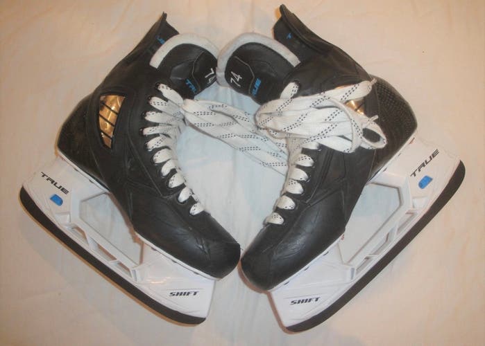 Used True Size 8 Pro Custom Hockey Skates