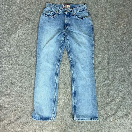 Old Navy Womens Jeans 2 Blue Straight Pants Denim Cropped Medium Wash Mid Rise
