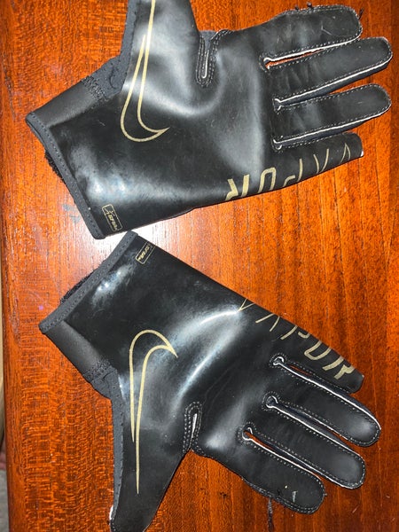 Black New Youth Large Nike Vapor Jet Gloves