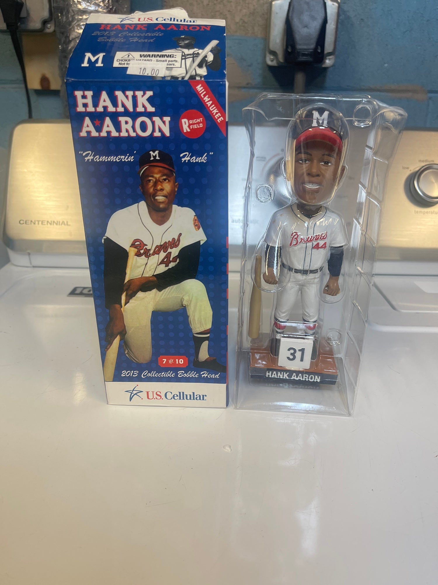 Hank Aaron 2013 Milwaukee Braves Hammering Hank Bobble Bobblehead SGA at  's Sports Collectibles Store