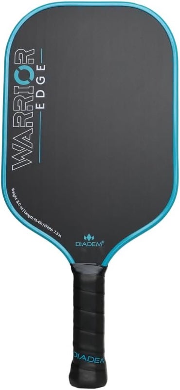 Diadem Warrior Edge Pickleball Paddle, Teal | Etched Carbon Face, 16mm Aero...