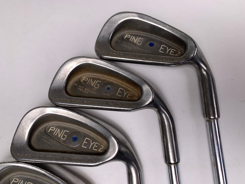 Ping Eye 2 Iron Set 3-9 Blue Dot 1* Up Karsten ZZ-Lite Stiff Steel