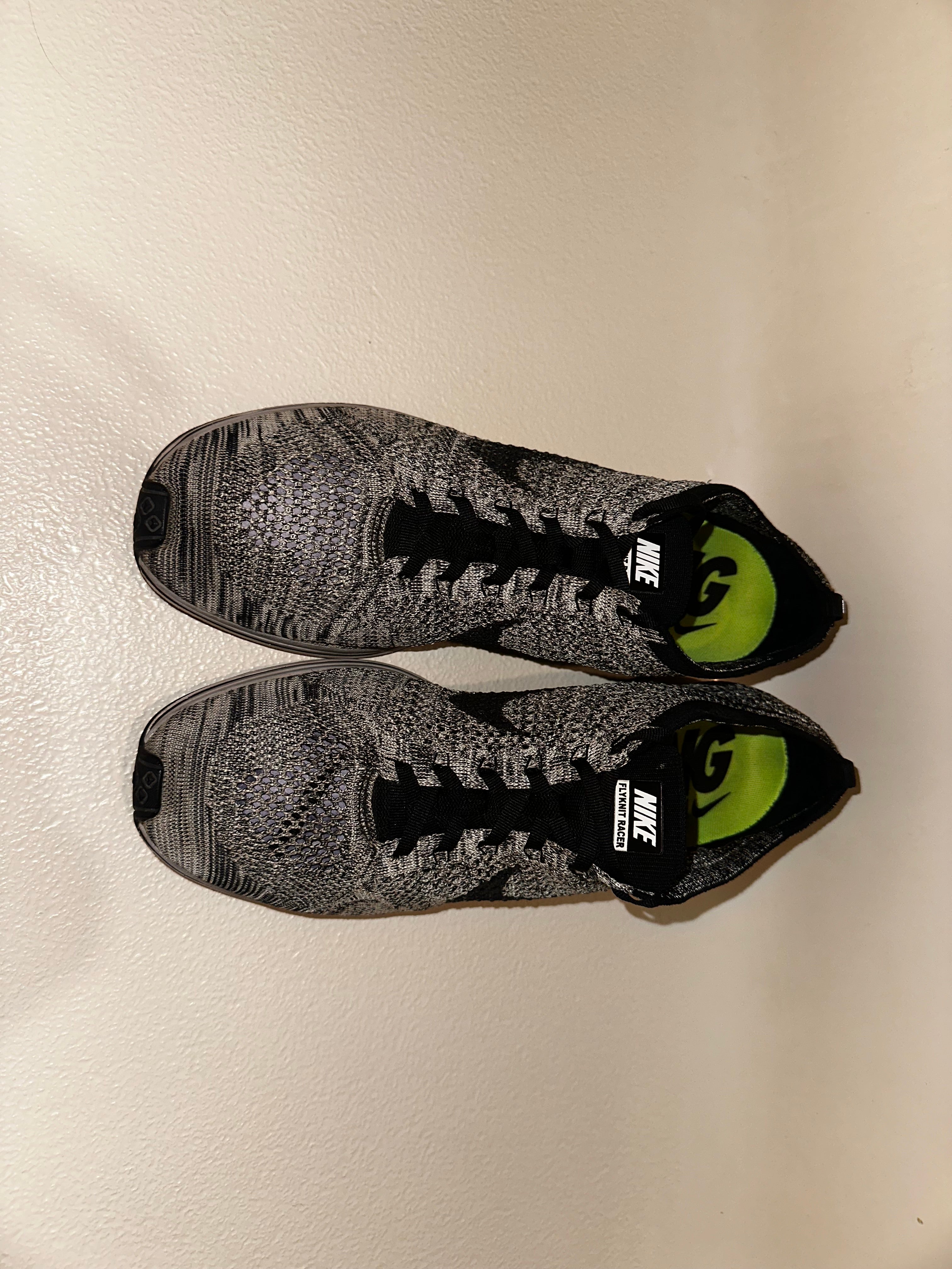 flyknit racer oreo volt