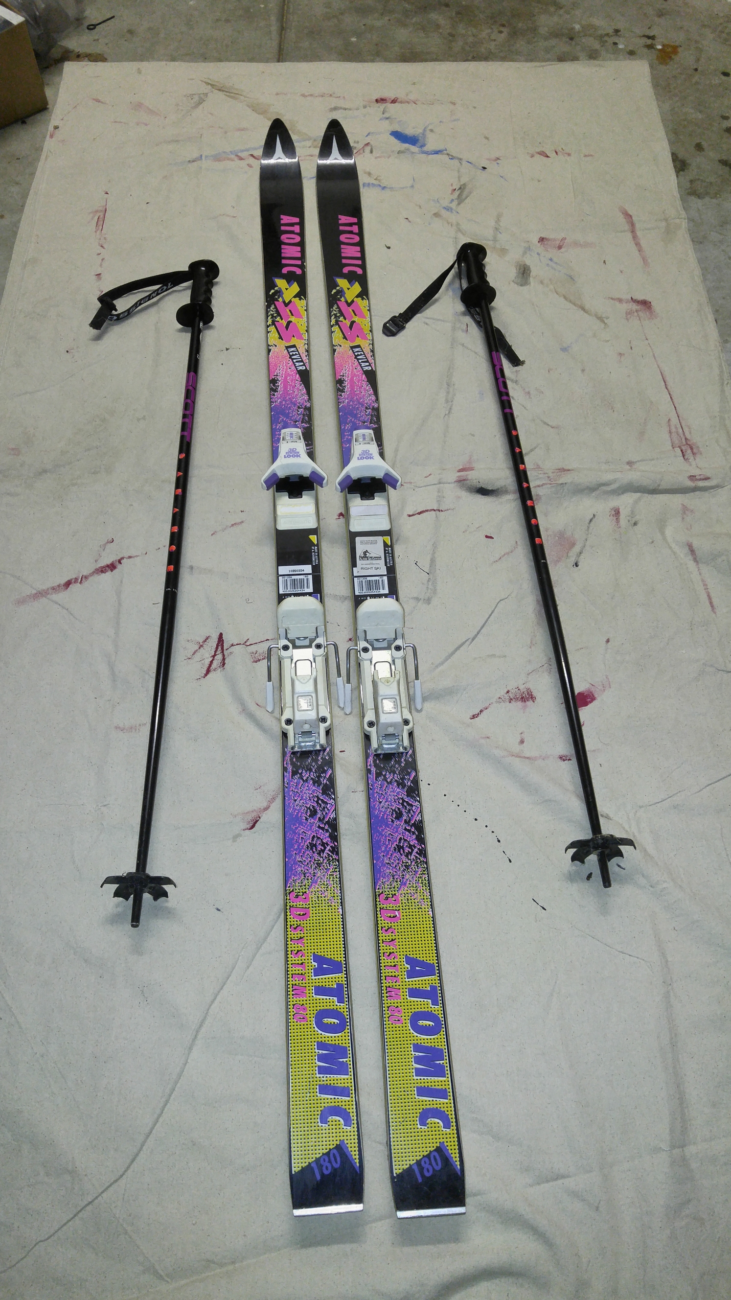 Used Unisex Atomic 180 cm All Mountain Skis Without Bindings