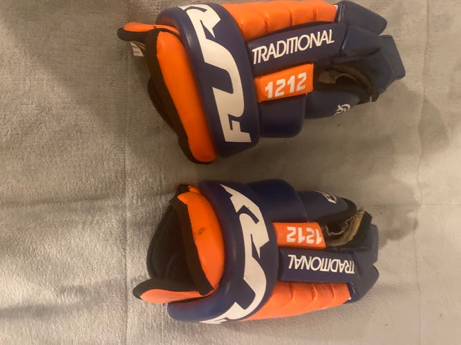 Fury Hockey Gloves (Orange and Blue)