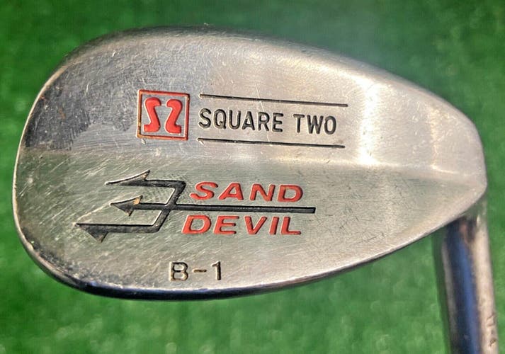 Square Two Golf SAND DEVIL B-1 Sand Wedge 55* RH Stiff Steel ~35.5" Good Grip