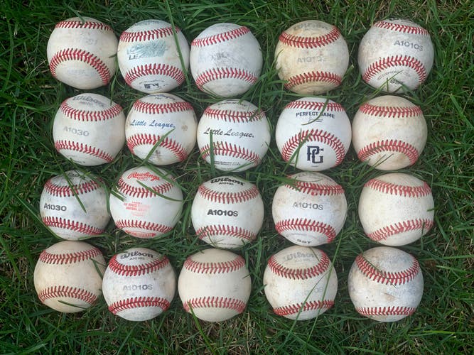 Used Leather Baseballs 20 Pack - Very Good Condition