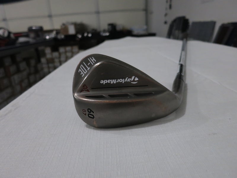 TaylorMade Milled Grind Hi-Toe Raw Lob Wedge LW - 60*- KBS Steel - MINT/NEW - LH