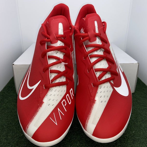 Nike React Vapor Ultrafly Elite 3 Baseball Cleats Red/White Mens 11.5  DC9907-600