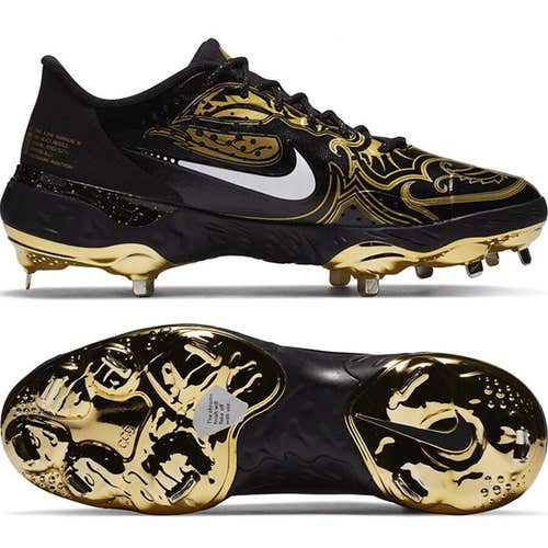 Black New Men's Size 8 Nike Alpha Huarache Elite 3 Low Top Metal Baseball Cleats