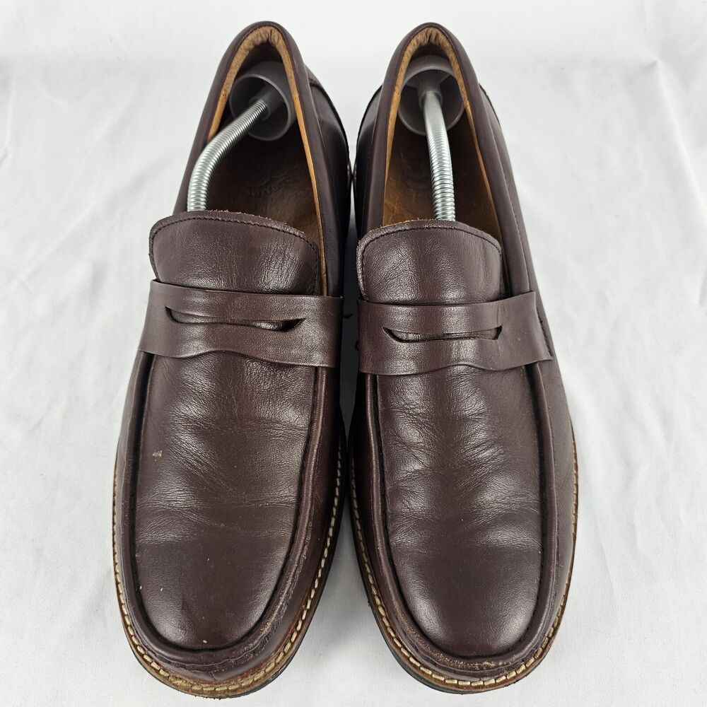 Gravity Defyer Mens Brown Leather Slip On Loafers Comfort Shoes Size 11.5‎ Wide Gdefy Gravity Defyer Men main image 4