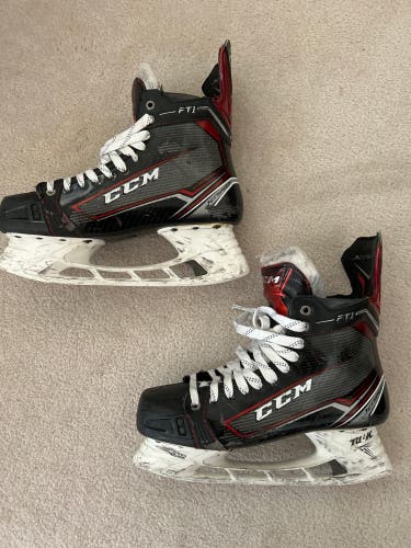 CCM JetSpeed FT1 Skates size 10 reg width w/ tuuk holders