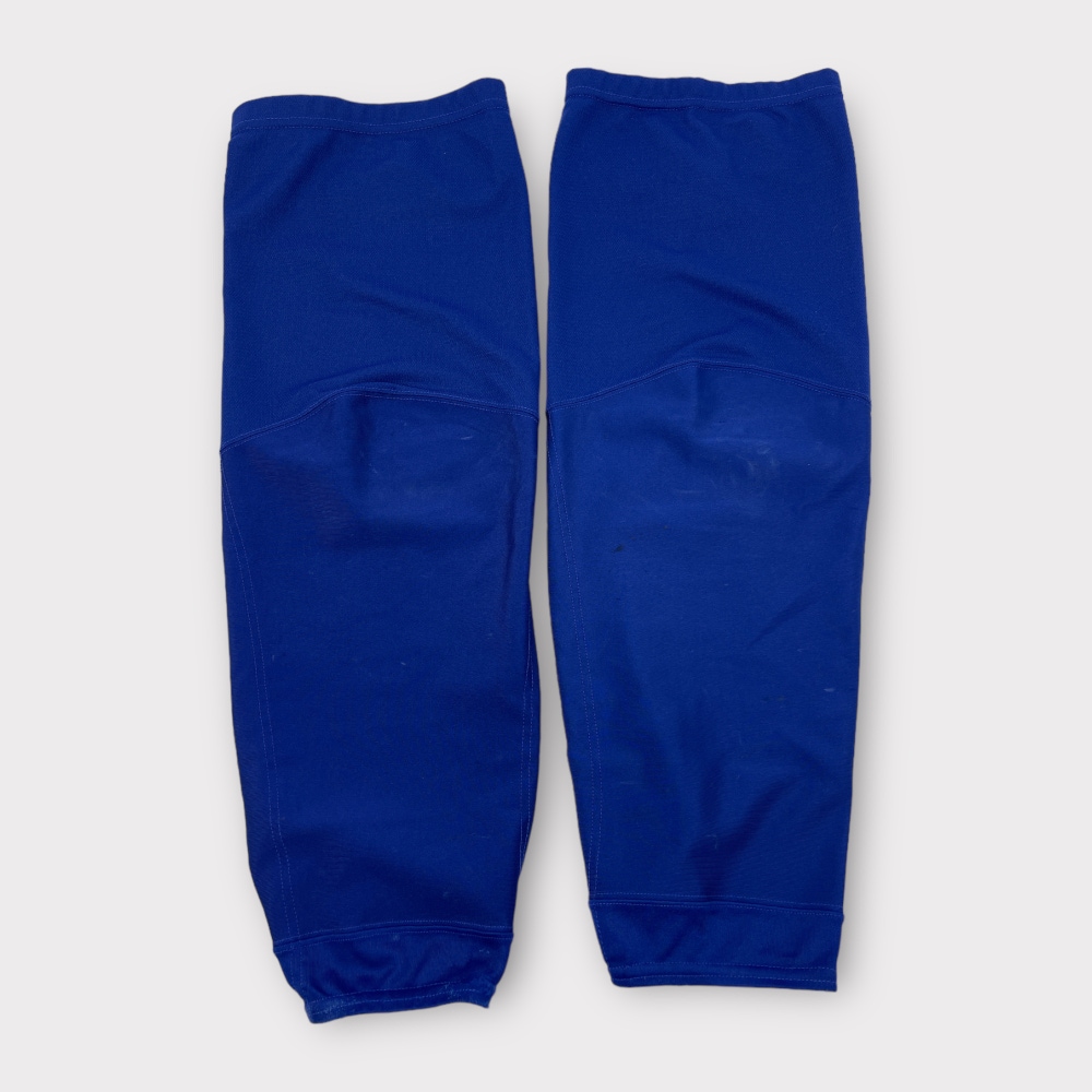 Pro Stock Used CCM Large & XL Royal Blue Practice Socks