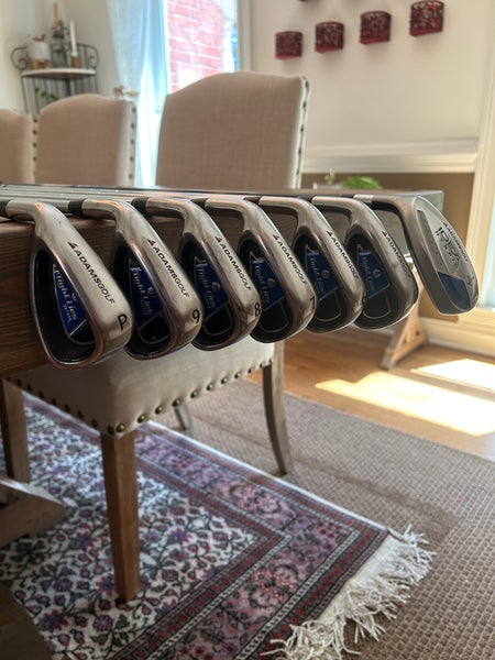 Used Men's Adams Left Hand Tight Lies Iron Set Regular Flex Graphite/Steel Shaft