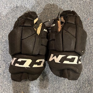 Used Charlotte Checkers CCM 14" Pro Stock HGTKPP Gloves #16