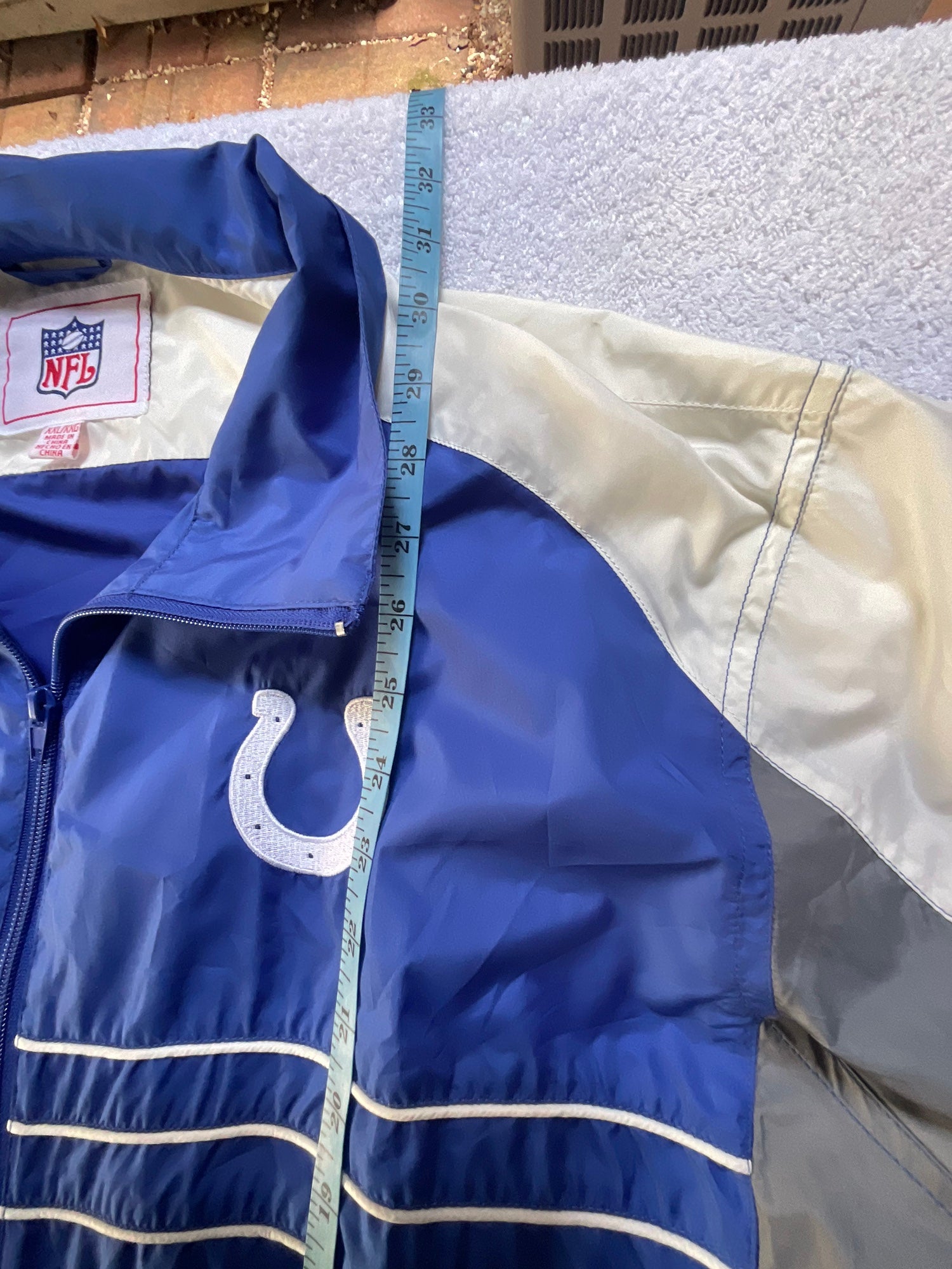 Indianapolis Colts XL Men's On Field Reebok Jacket Stitched