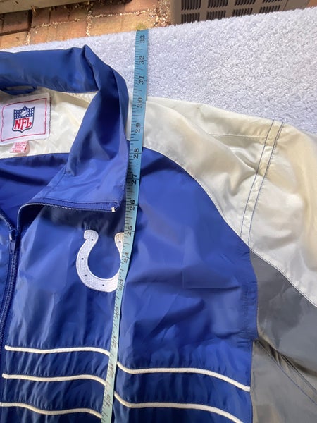 mens vintage indianapolis colts NFL full zip hoodie size XL