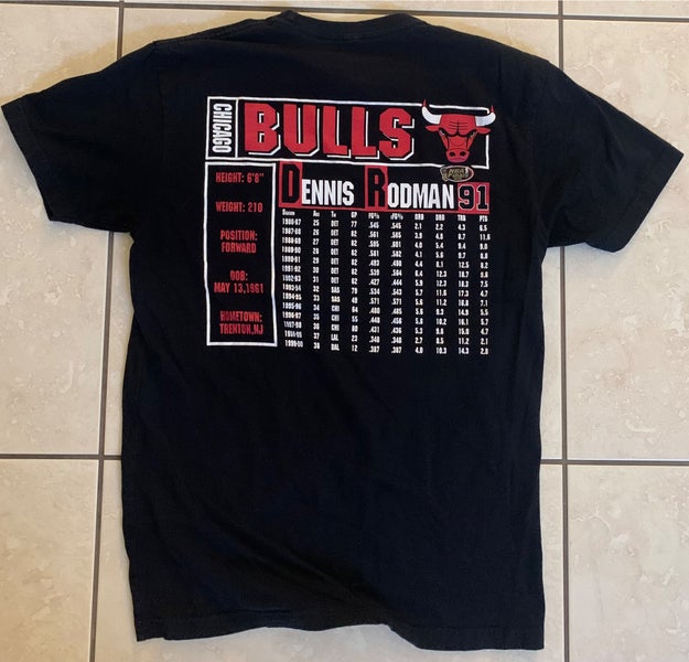 Mitchell & Ness Bulls Dennis Rodman Black T-Shirt