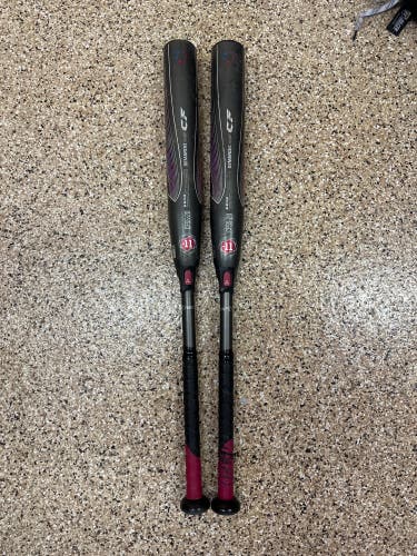 2 BATS! Demarini CF composite Fastpitch softball bats - 29in, 18oz (-11)